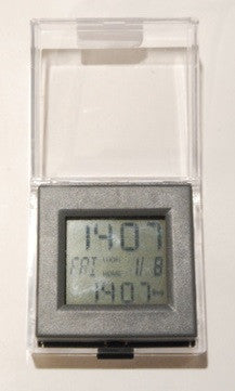 Dual Time Alarm Clock - Grey