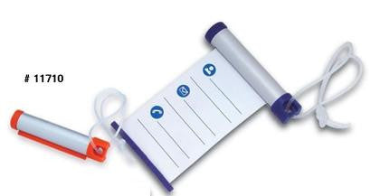 Write N Roll Luggage Tag - Silver/Grey