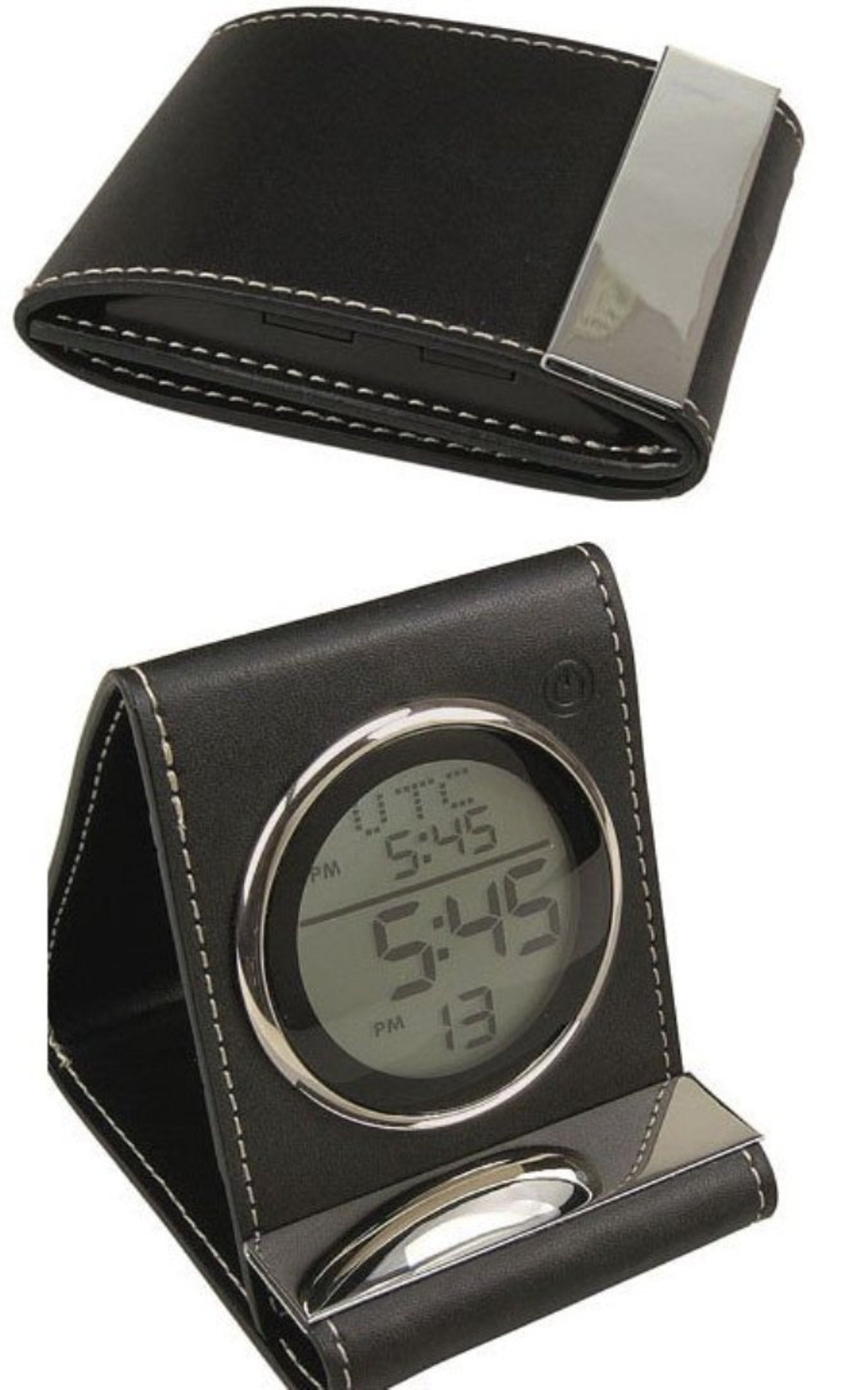 Leather Travel Alarm Clock