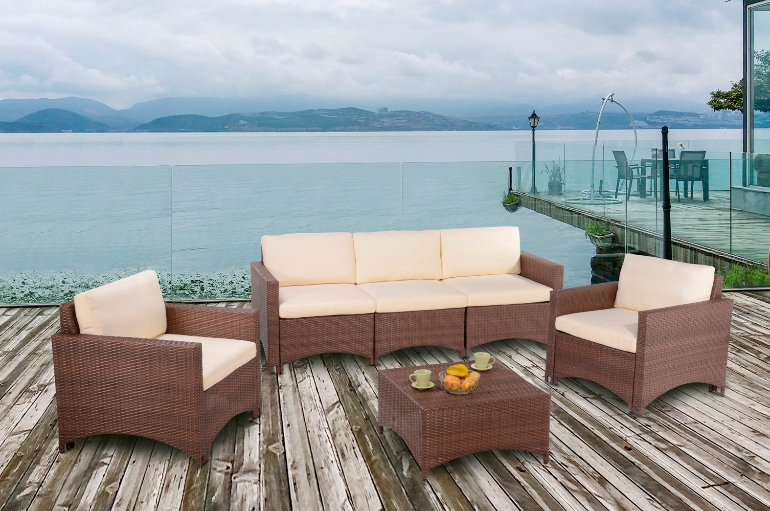 Studio Shine Collection Modular conversation set with 3-seater sofa