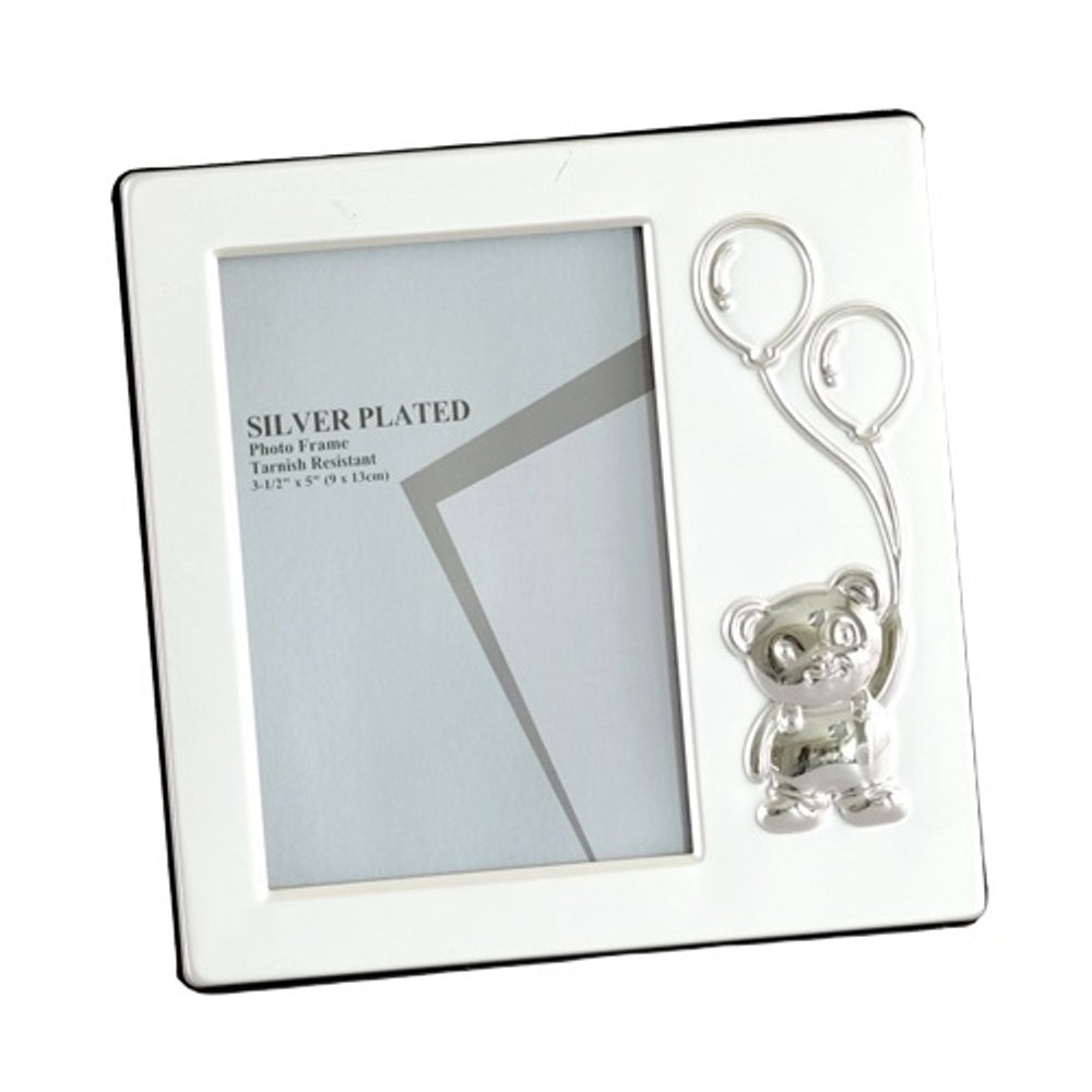 Bear & Balloons II Silver Photo Frame 3x5"