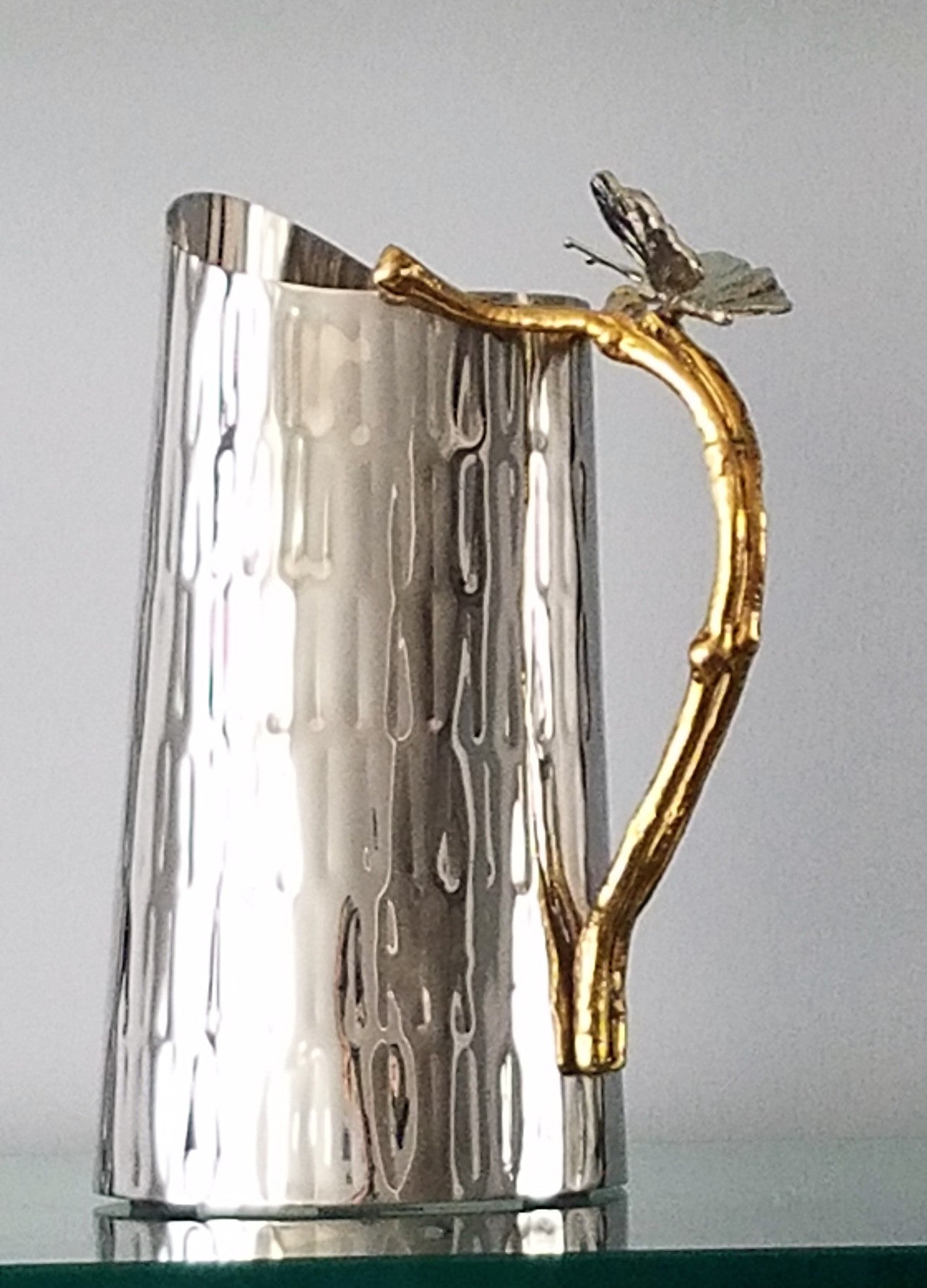 Dragonfly water pitcher- 9 1/4" High