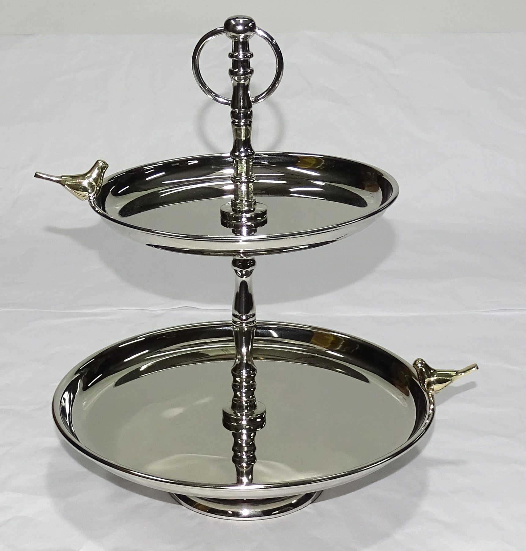 Large 2 Tier Tray with 2 Birds