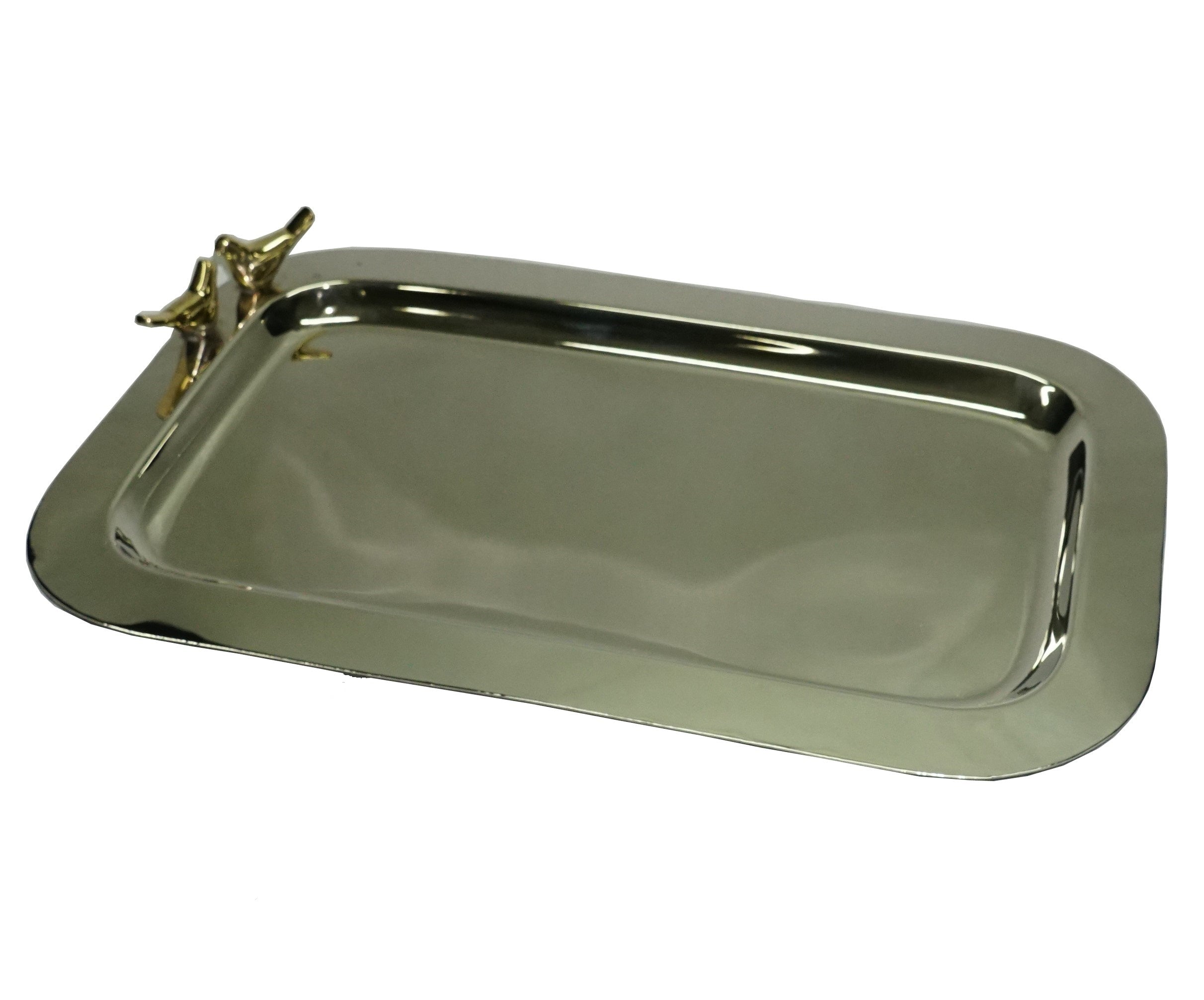 Love Birds rectangular tray 15.25 x 9"