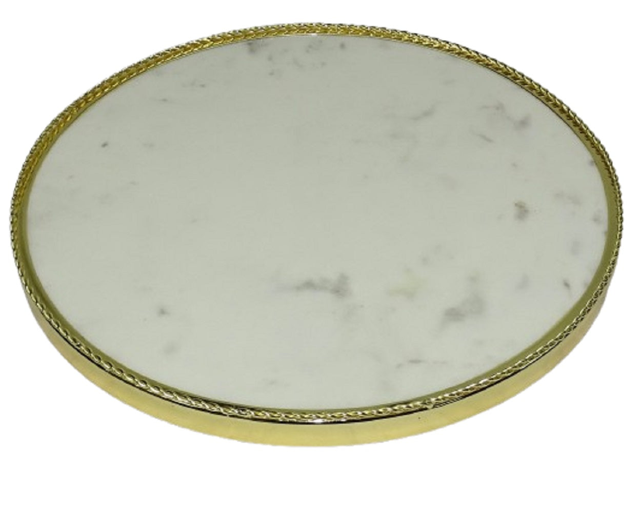 Round Tray with Marble Base