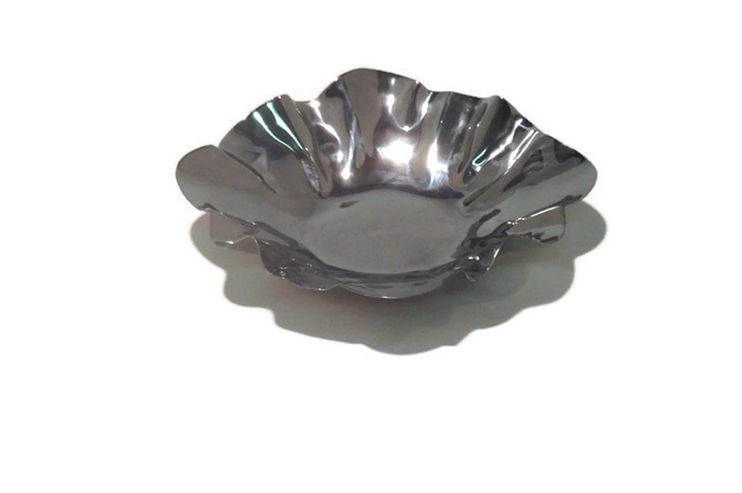 Flower Bowl Shiny Finish - 9" Dia., 1.125" H.