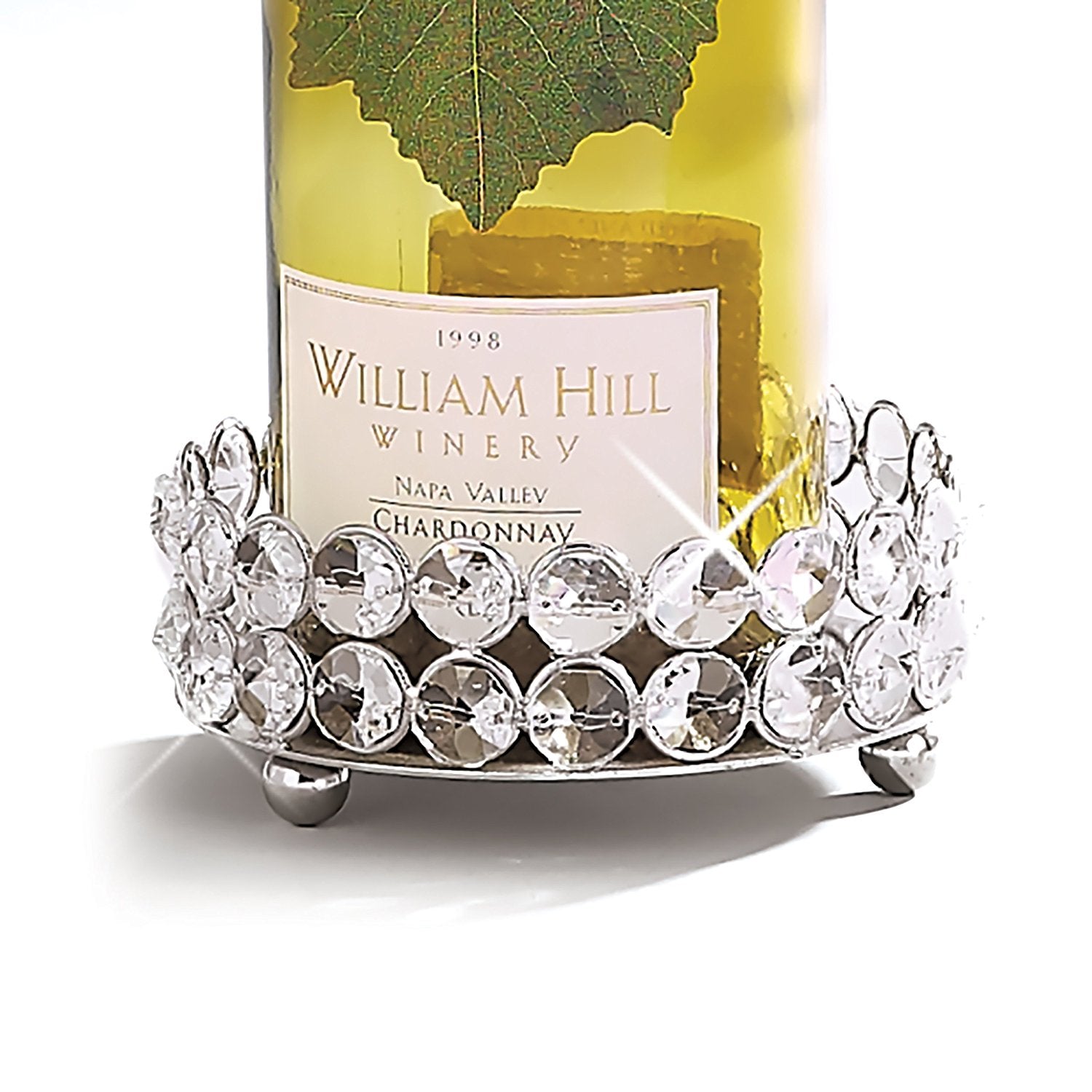 Sparkle Pillar Holder/Wine Bottle Coaster
