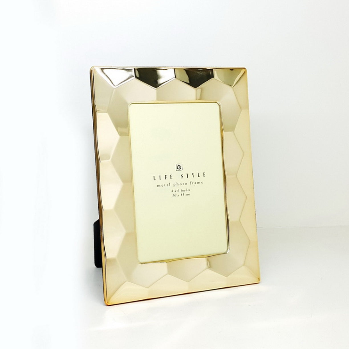 Gold finish 4x6" prism frame