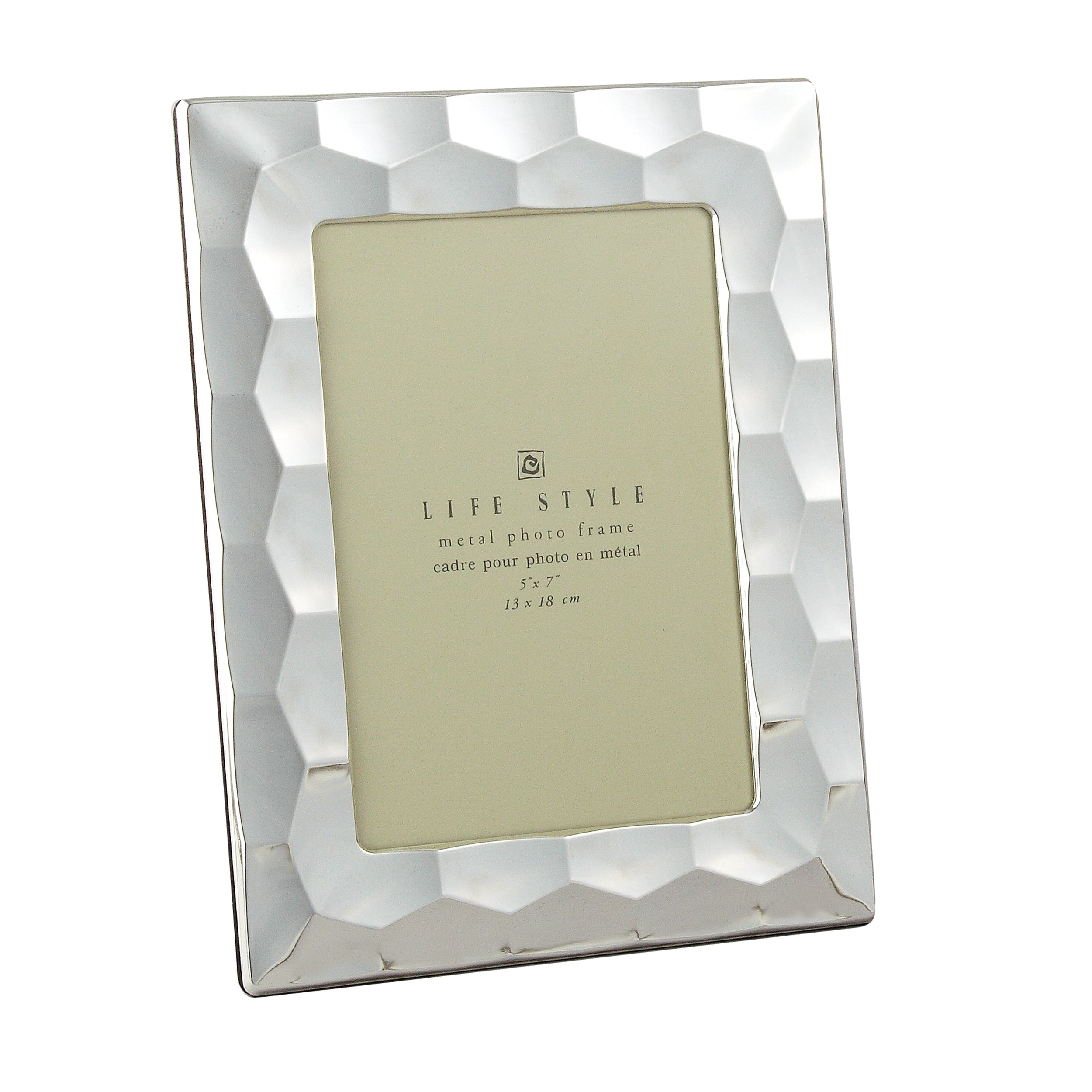 Plated 5x7" Frame,Prism Border