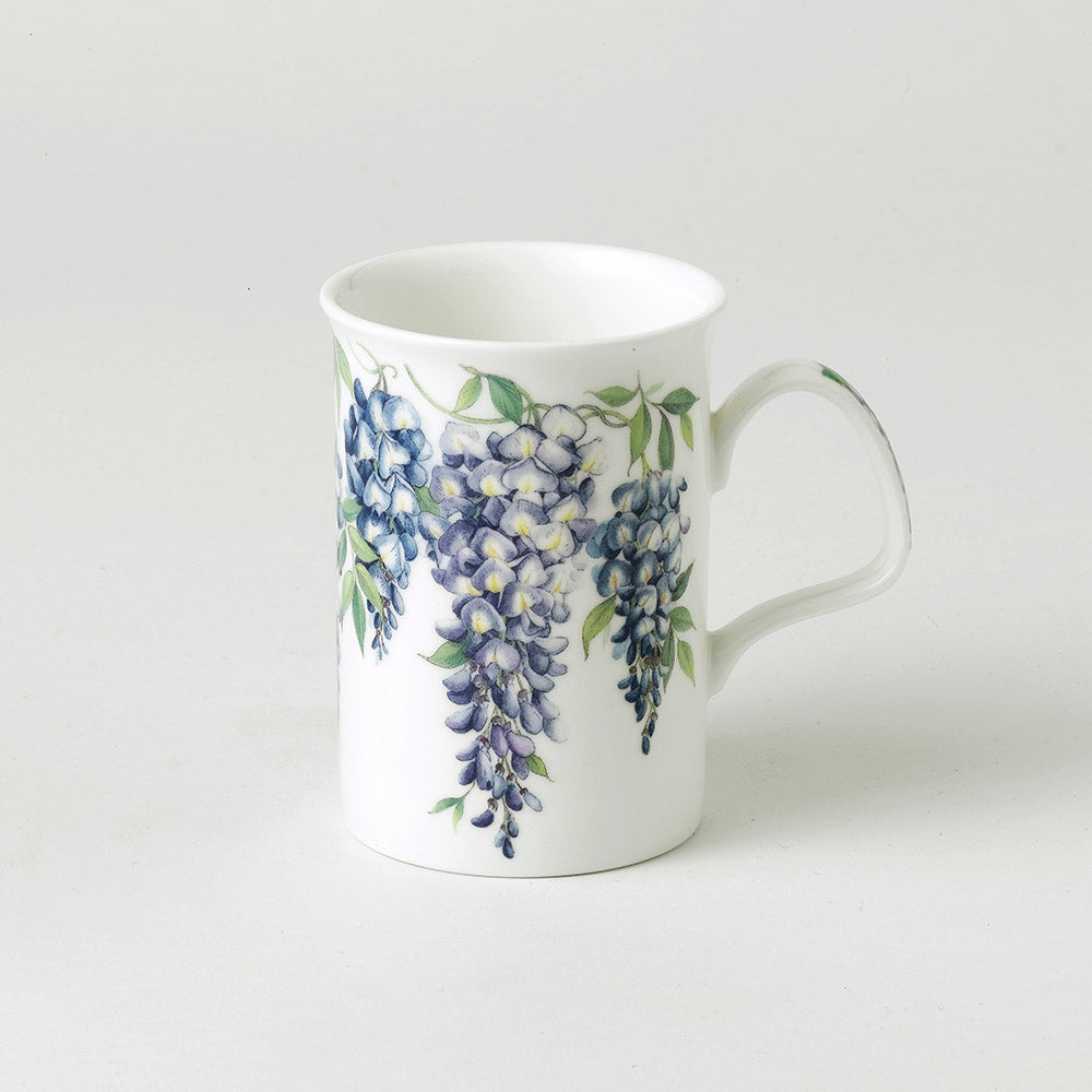 Roy Kirkham Lancaster Mug - Wisteria Set of 6, Bone China Ceramic Made in England