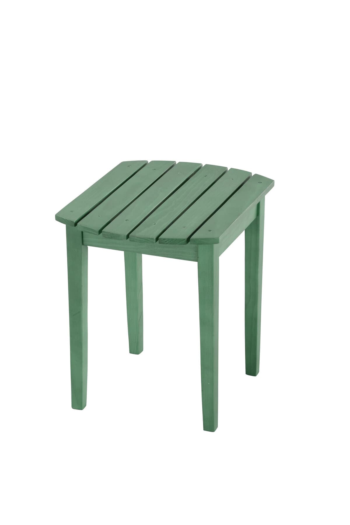 Sea Green Solid Wood Side Table
