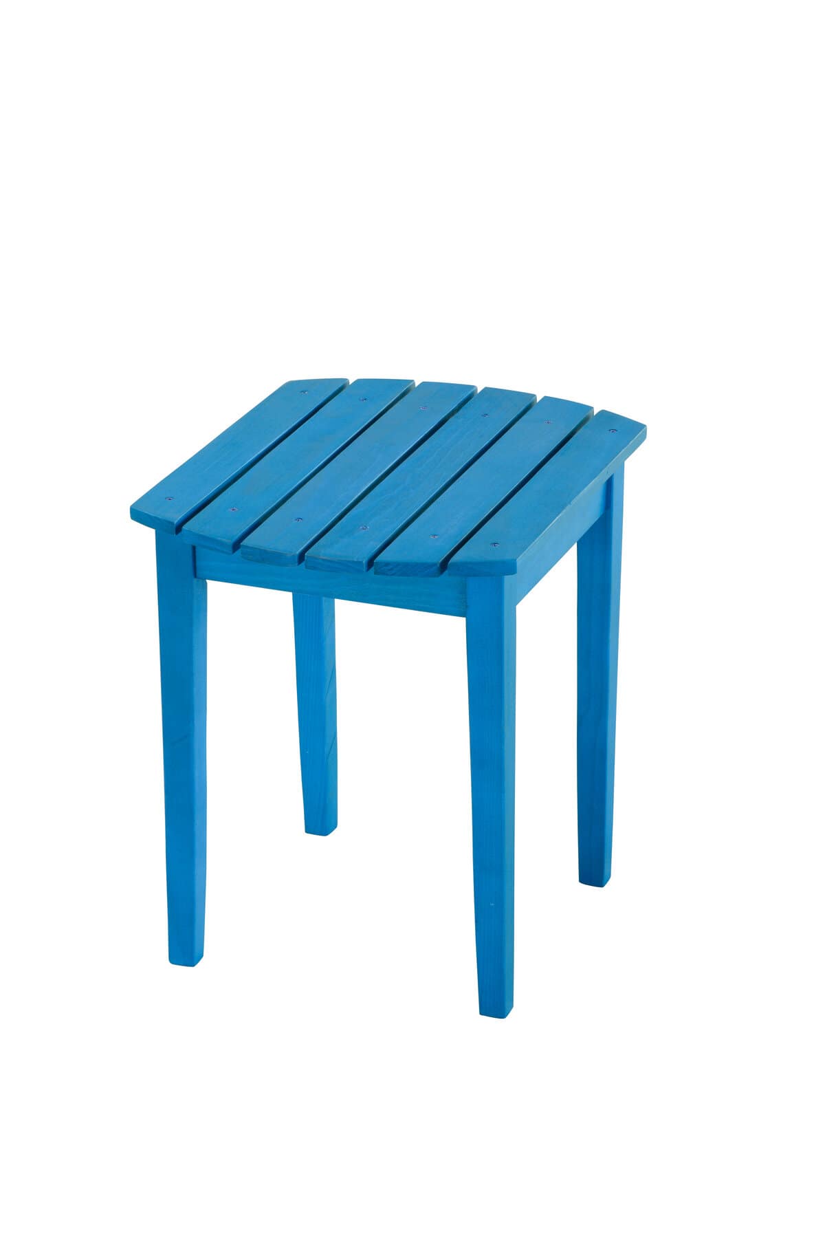 Sky Blue Solid Wood Side Table