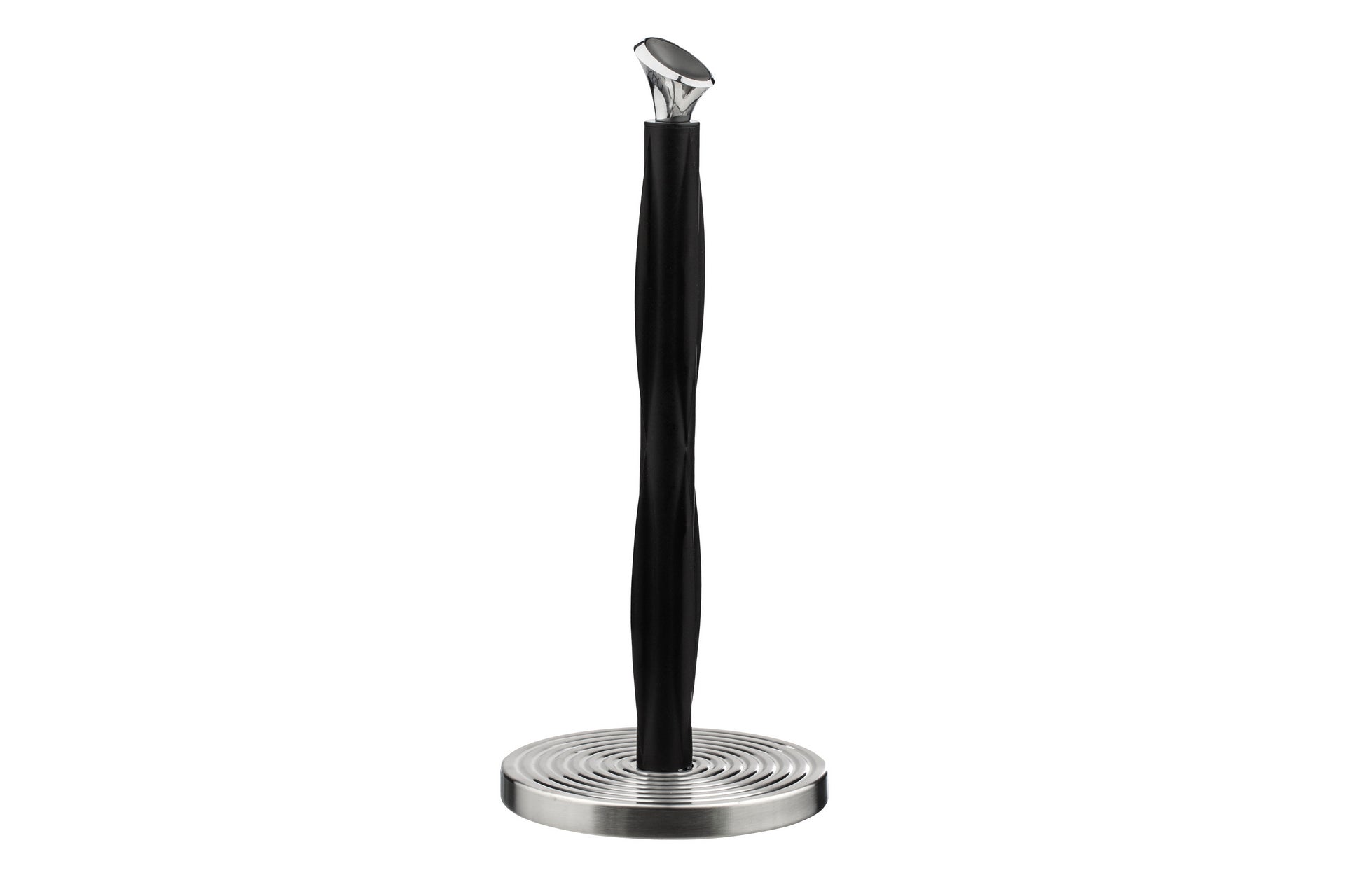 Jiallo Paper Towel Holder with Black Ridges, stylish knob